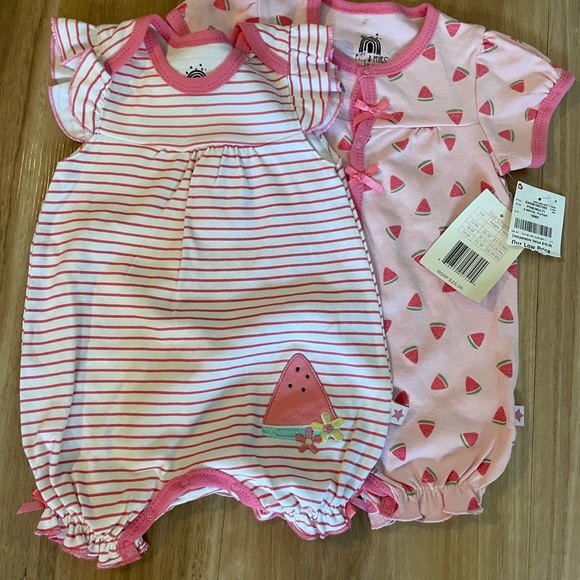 Millie & Myles Pink Baby Outfit - set of 2 - Picture 1 of 4